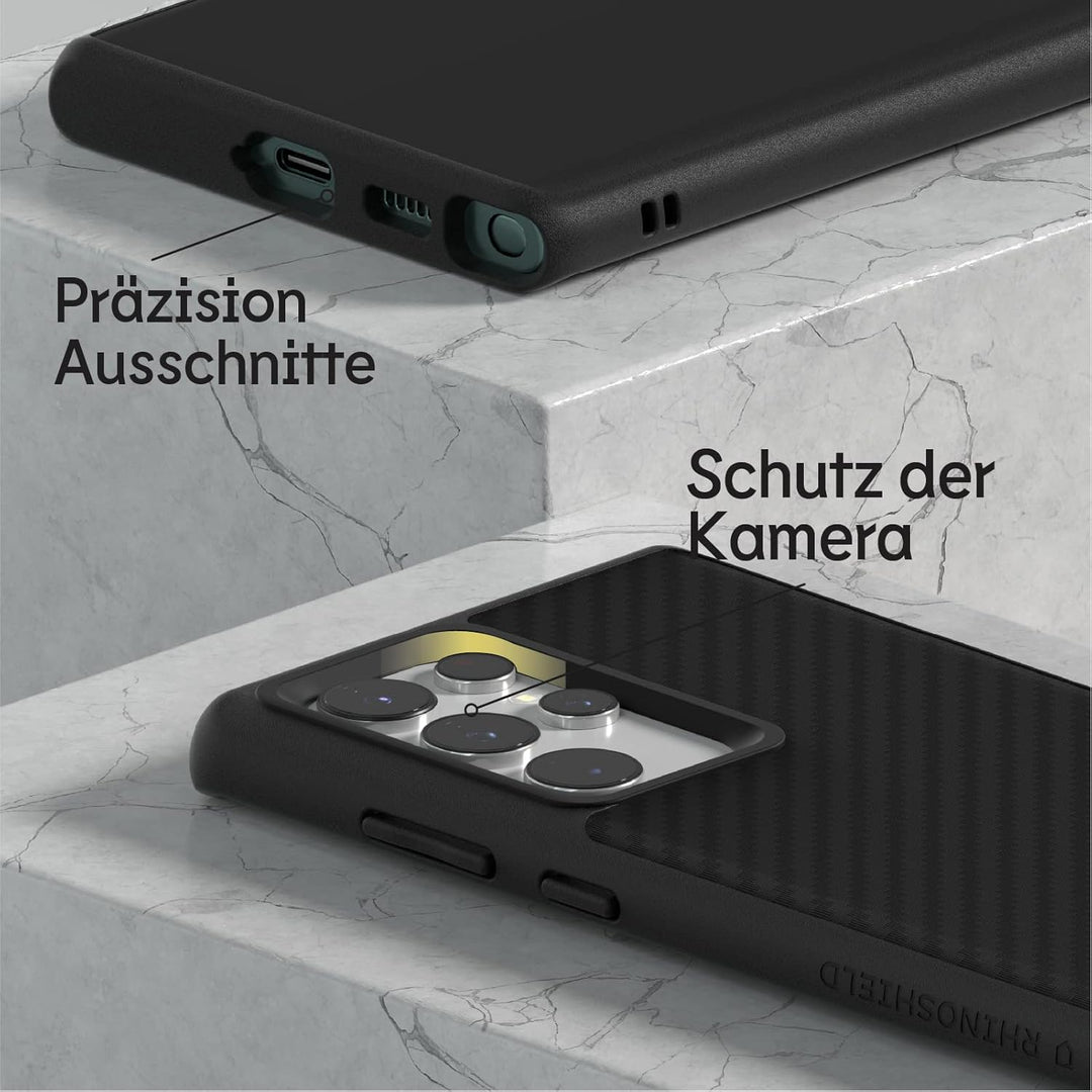 RhinoShield Case kompatibel mit [Samsung Galaxy S22 Ultra] | SolidSuit - Stossdämpfende &amp; schlanke S