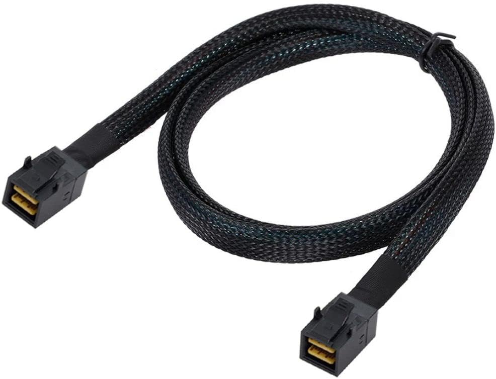 chenyang CY SFF-8643 Verlängerungskabel,Mini SAS SFF-8643 Stecker auf Stecker High Density Datenserv