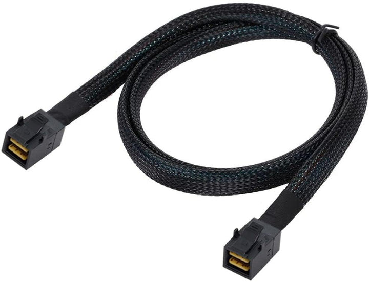 chenyang CY SFF-8643 Verlängerungskabel,Mini SAS SFF-8643 Stecker auf Stecker High Density Datenserv