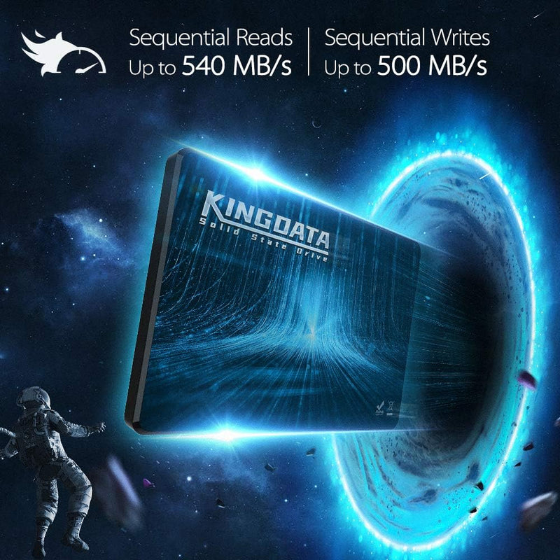 KINGDATA SSD 2.5" SATA3 512GB internes Solid State Drive für Desktop-Laptops SATA III 6 Gb/s 1TB 500