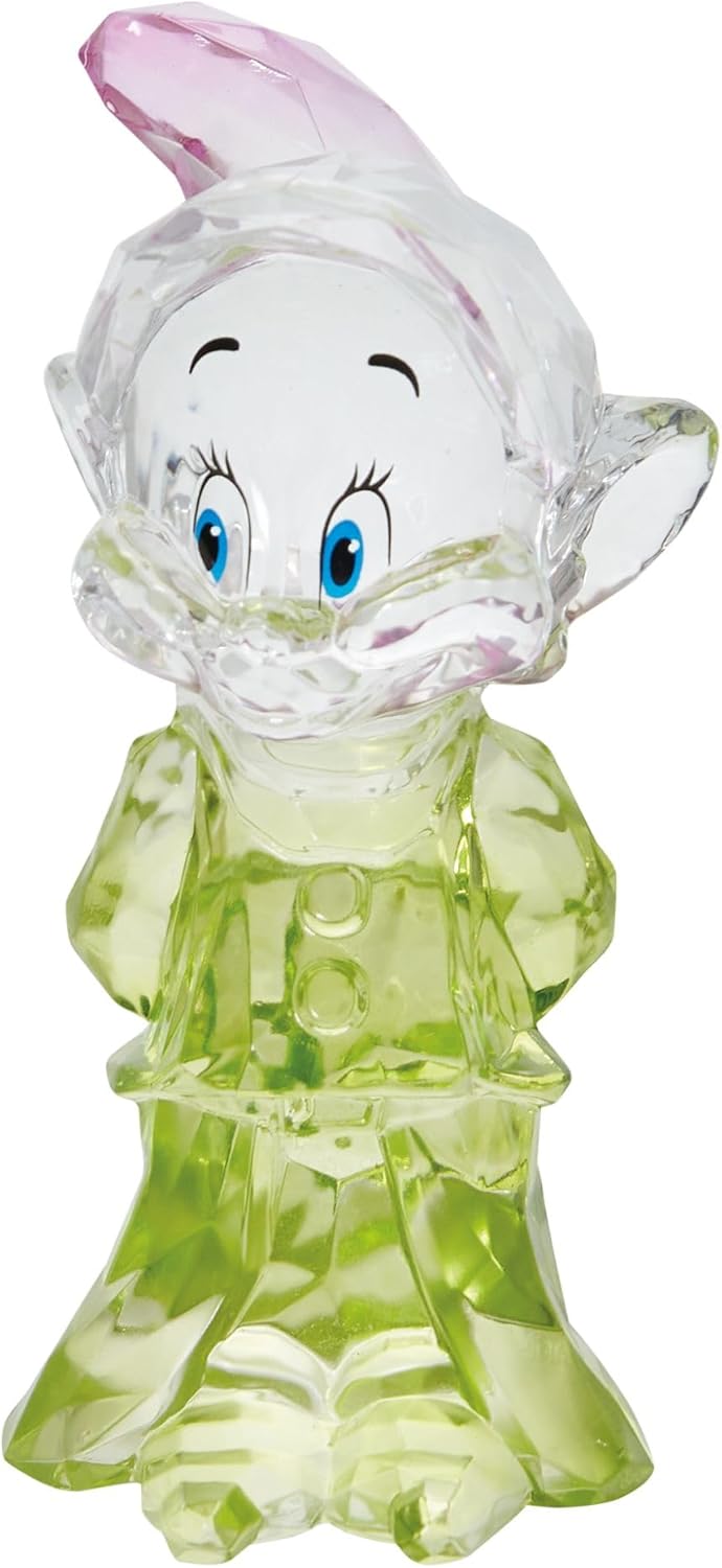 Enesco FACETS Disney Schneewittchen und die sieben Zwerge Dopey Miniatur-Figur, 8,9 cm, Grün