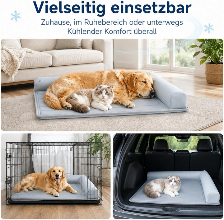 Kühlmatte Hund,70cmx53cm 2026 Neu Kühlmatte für Den Sommer,Selbstkühlende Hundematte,Waschbar kühlma