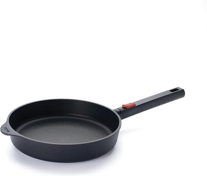 Woll Diamond Logic XR Flachpfanne - Induktiv -, Ø 24 cm, 5 cm hoch, mit abnehmbarem Stiel - Geeignet