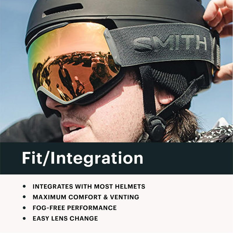 Smith Optics I/O MAG XL Ski- Snowboardbrille BLACK 22 - ChromaPOP Red Mirror Sun NEU