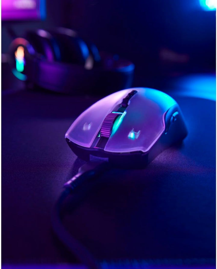 uRage Gaming-Maus Reaper 515 Illuminated, kabelgebundene Maus mit 9 programmierbaren Tasten, bis zu