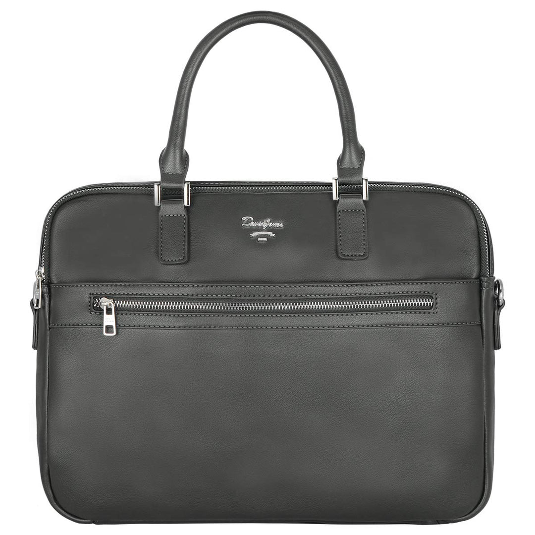 David Jones - Herren Aktentasche - Mann Business Tasche PU Leder Arbeitstasche - 15 Zoll Laptoptasch