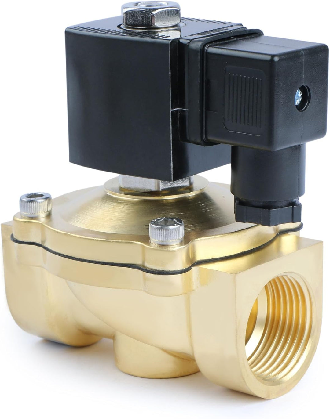 U.S. Solid Solenoid Valve Magnetventil Messing G 1" 24V AC Normal geschlossen NC 0-10 bar, elektrisc