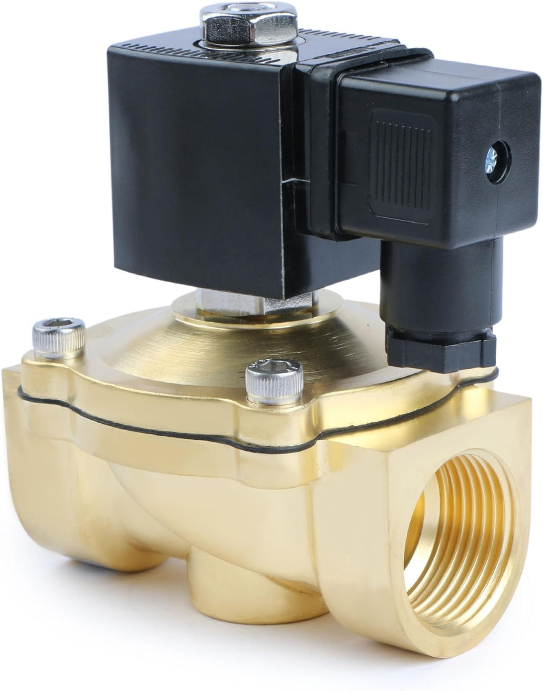 U.S. Solid Solenoid Valve Magnetventil Messing G 1" 12V DC Normal geschlossen NC 0-10 bar, elektrisc