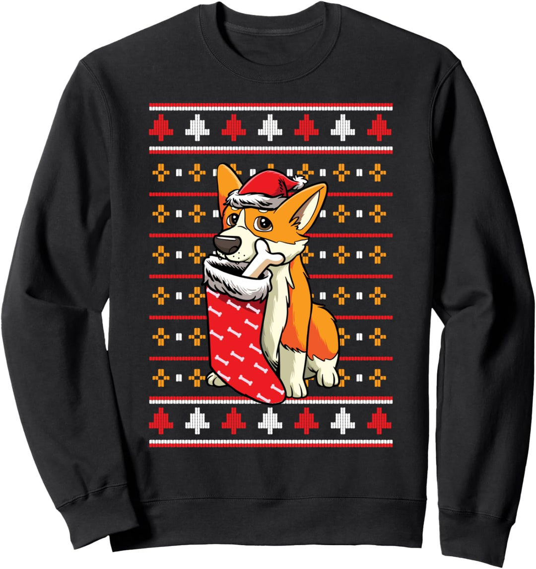 Corgi Ugly Christmas Sweater Sweatshirt