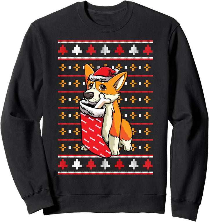 Corgi Ugly Christmas Sweater Sweatshirt