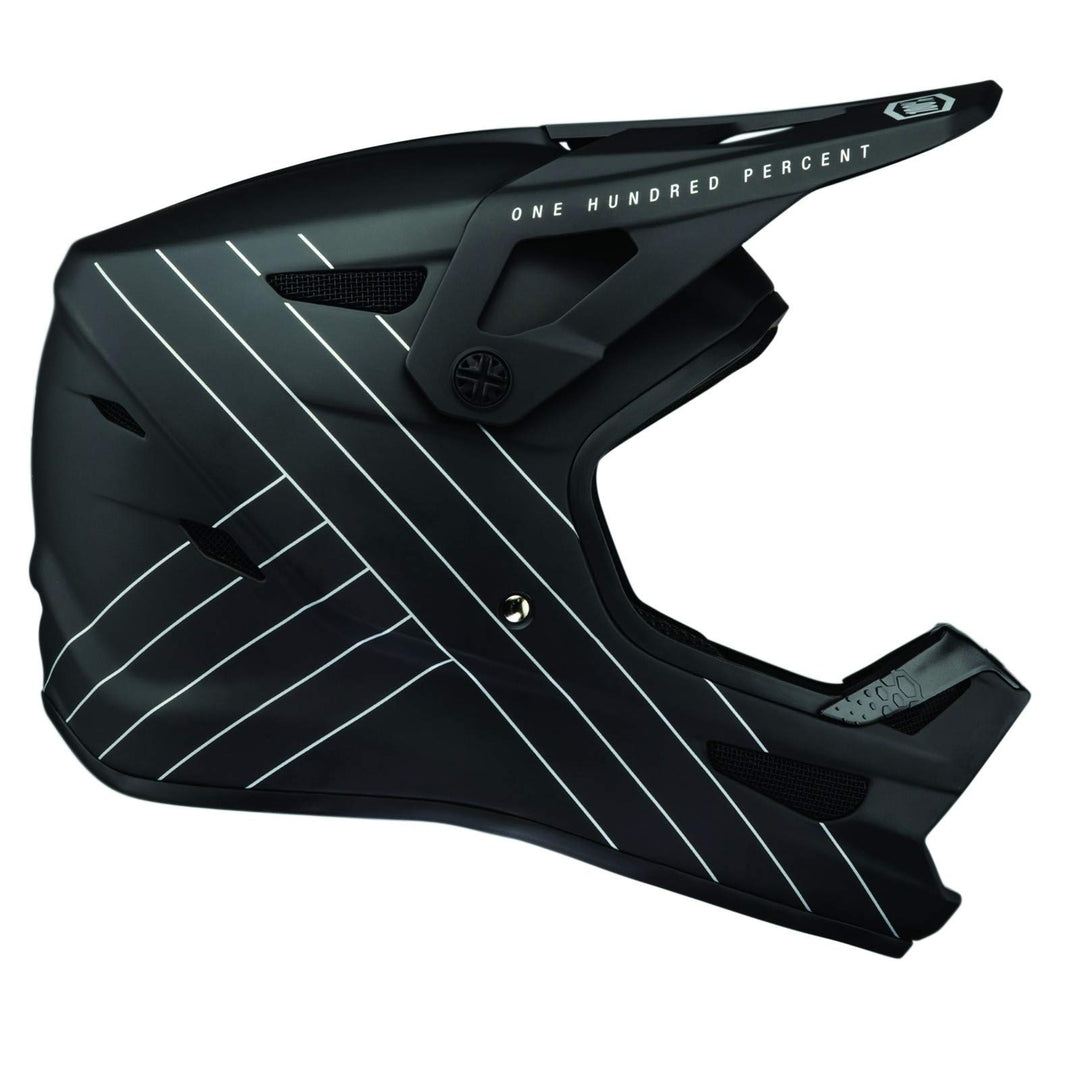 100% Downhill MTB-Helm Status Essential Black Essential Schwarz M, Essential Schwarz M