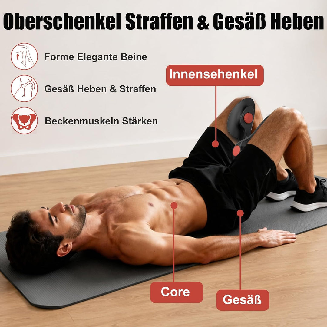 Oberschenkeltrainer 35lb Beckenboden Trainer Damen für Frau Beinpresse Po Trainer für Zuhause MäNner
