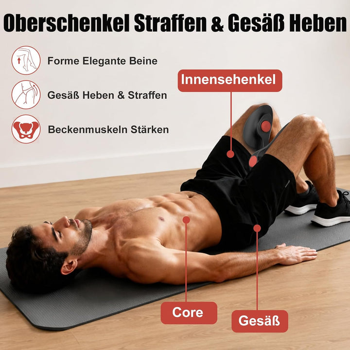 Oberschenkeltrainer 35lb Beckenboden Trainer Damen für Frau Beinpresse Po Trainer für Zuhause MäNner