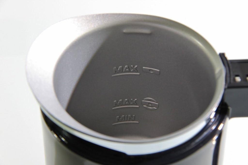 Melitta, Milchaufschäumer, Für kalte und warme Milch, Cremio, Schwarz, Schwarz