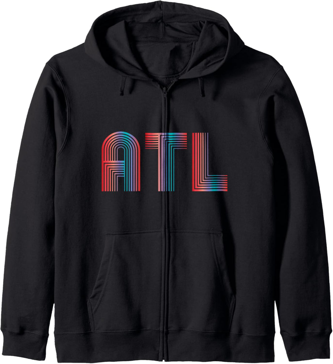 ATL - Atlanta Colorful A T L Kapuzenjacke
