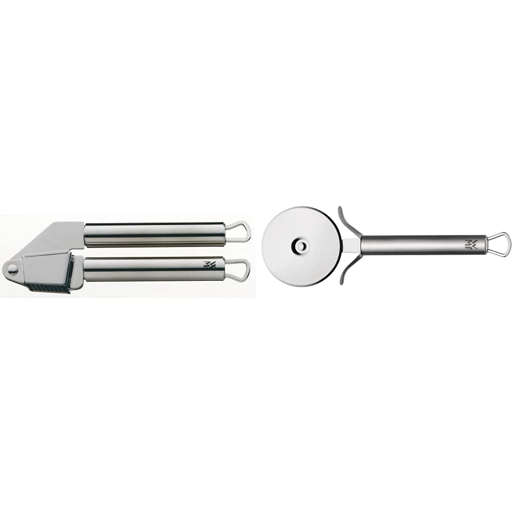 WMF Profi Plus Knoblauchpresse 17,5 cm, Cromargan Edelstahl teilmattiert, spülmaschinengeeignet & Pr