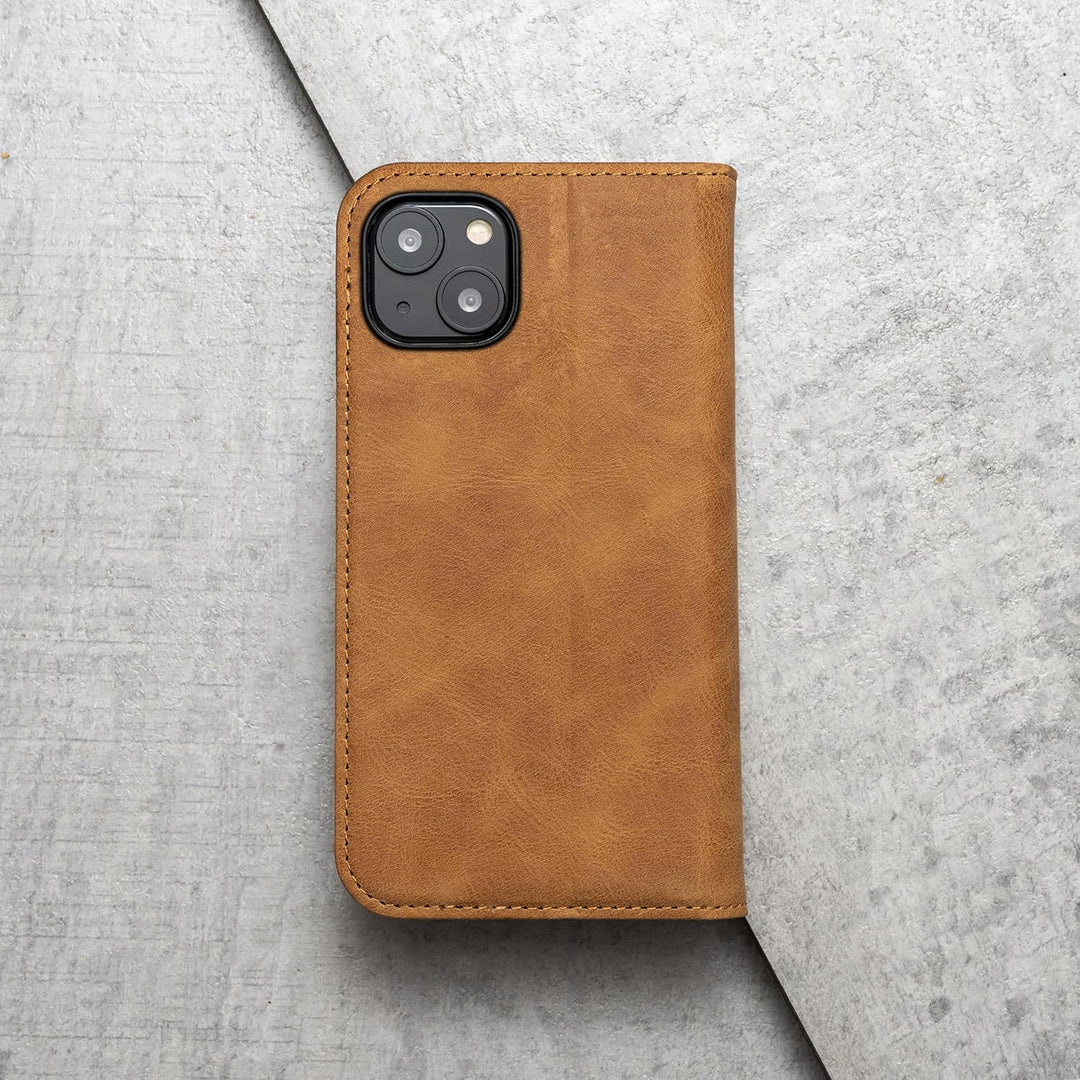 Porter Riley - Lederhülle für iPhone 11 (6.1"). Premium Echtleder Standhülle/Cover/Brieftasche mit [