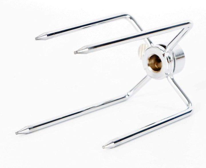 4-Stücke Fleischklammer Spiessgabel Grillspiess Fleischnadeln Drehspiess Grill BBQ/4* Fleischklammer