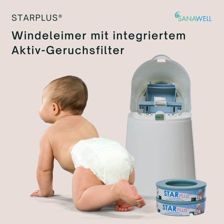 MEDOSAN Windeleimer Nachbestell-Set | 13teilig | geruchsdicht | keimfrei | Fassungsvermögen bis zu 2