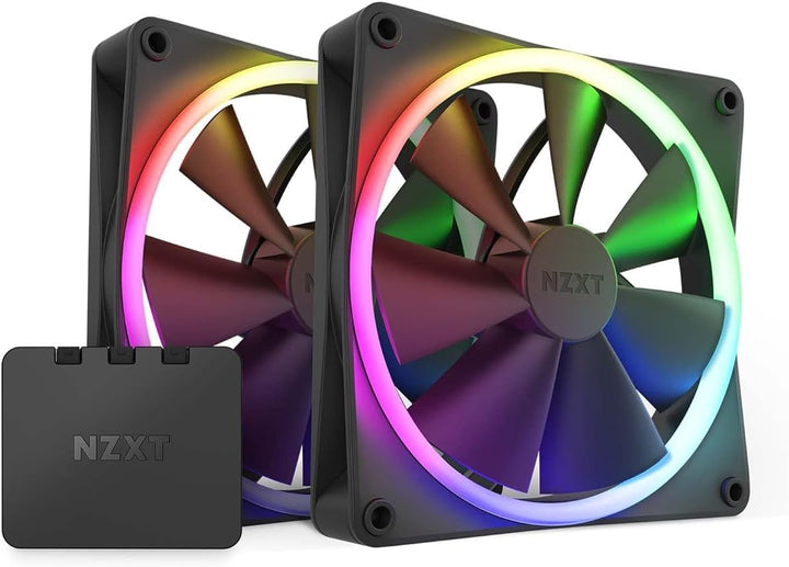 Nzxt F140 RGB Fans - RF-R14DF-B1 - Erweiterte Anpassung der RGB-Beleuchtung – Flüsterleise Kühlung –