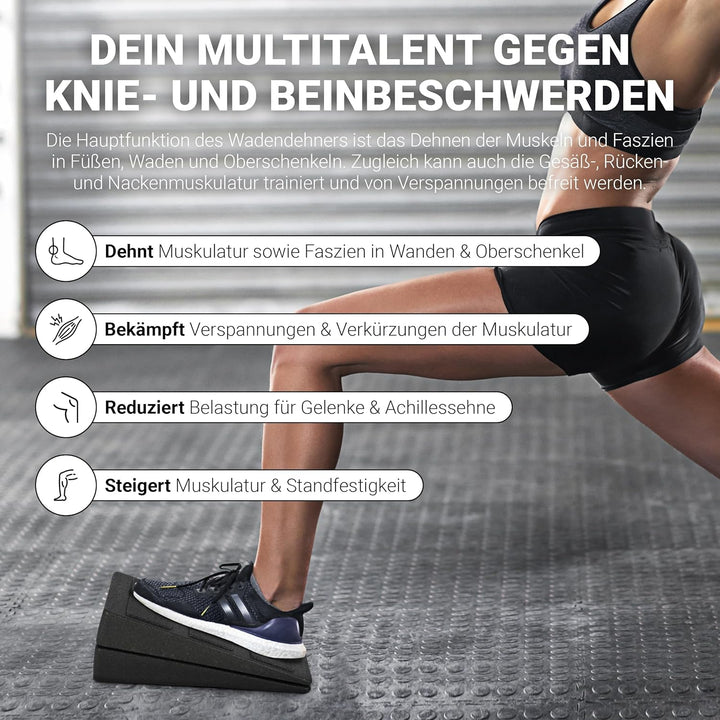 MSPORTS Wadendehner 3er Set Premium, Kniekeil, Waden-Strecker, Mobilisationskeil zum Dehnen, Beinstr