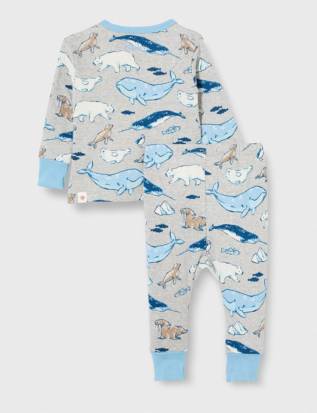 Hatley Baby - Jungen Organic Cotton Long Sleeve Pyjama Set Pyjamaset 9-12 Monate Arctic Animals, 9-1
