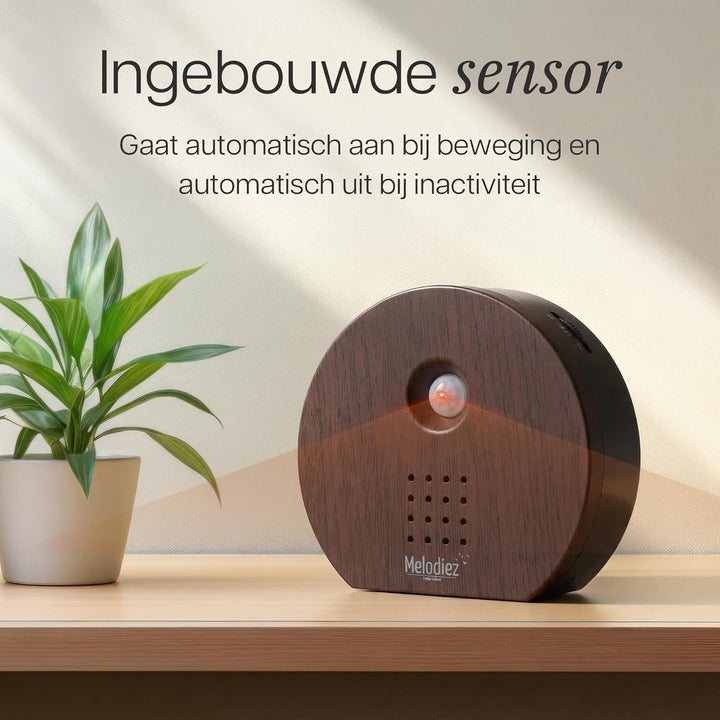 Melodiez Vogelgeräusche Hütte mit Sensor - Box Inkl. Batterien und 4 natürlichen Vogel, Ozean und Ds