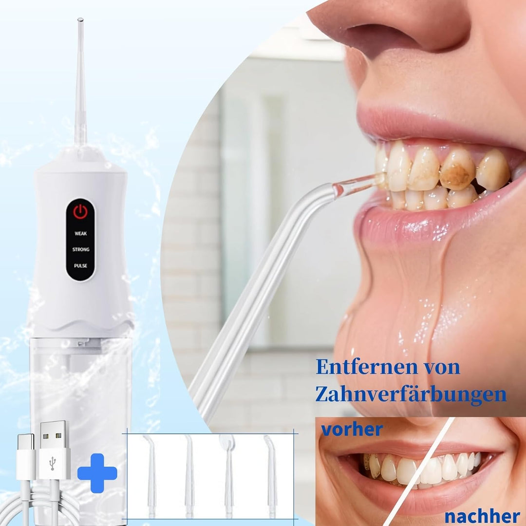 Munddusche Kabellos Zahndusche, Water Flosser for Teeth, Oral Irrigator Zähne Waterflosser Dental, Z