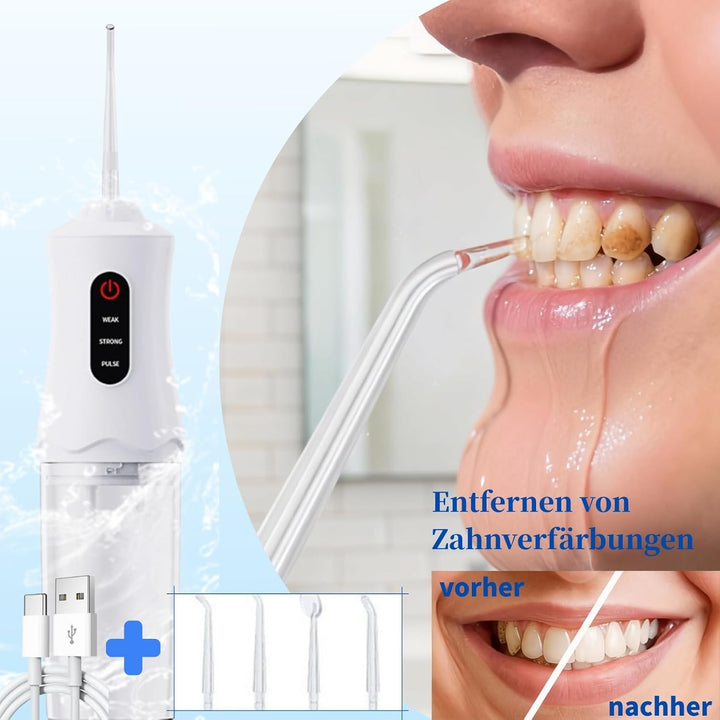 Munddusche Kabellos Zahndusche, Water Flosser for Teeth, Oral Irrigator Zähne Waterflosser Dental, Z