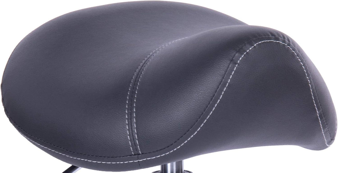 1stuff® Sattelhocker Sattelstuhl MULY - Sitzhöhe bis ca. 74cm - ergonomischer Rollhocker Bürohocker