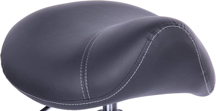 1stuff® Sattelhocker Sattelstuhl MULY - Sitzhöhe bis ca. 74cm - ergonomischer Rollhocker Bürohocker