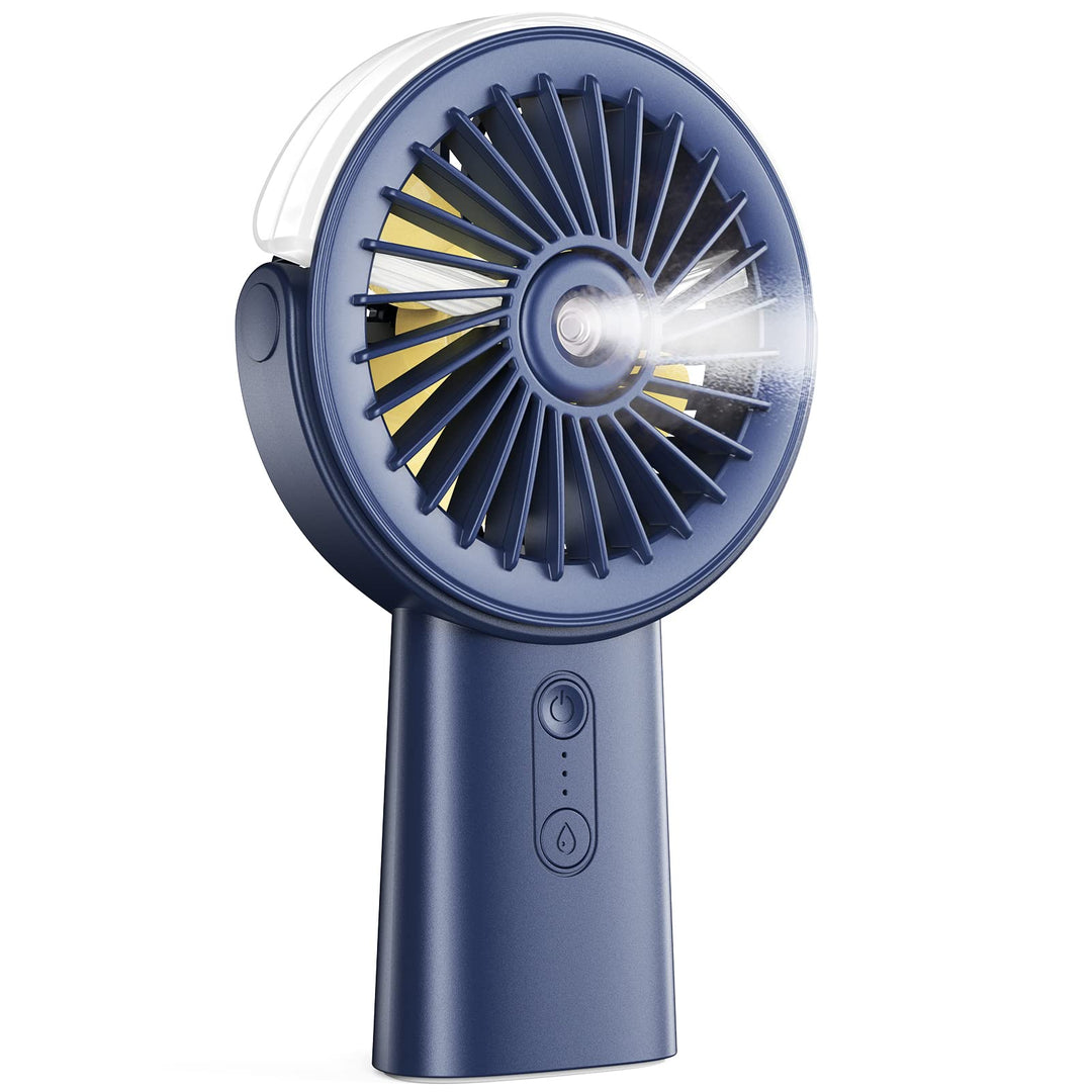 Otlonpe Handventilator Mit Wasserkühlung, 4000mAh Hand Ventilator Akku Aufladbar Mit Wasser, 3 Gesch