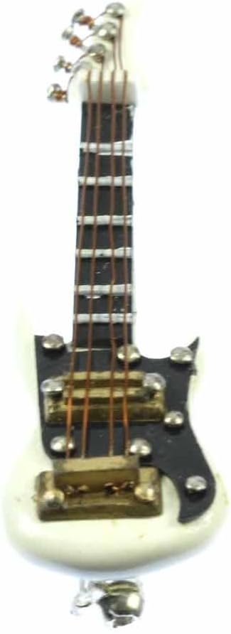 Miniblings E-Gitarre elektrische Gitarre Brosche Gitarre Gitarist + Box Band weiss - Handmade Modesc