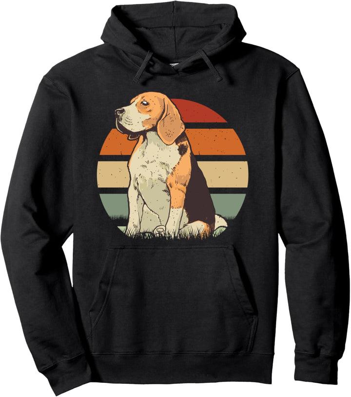 Beagle Retro Love Vintage Hunderasse Süss Geschenke Beagles Pullover Hoodie