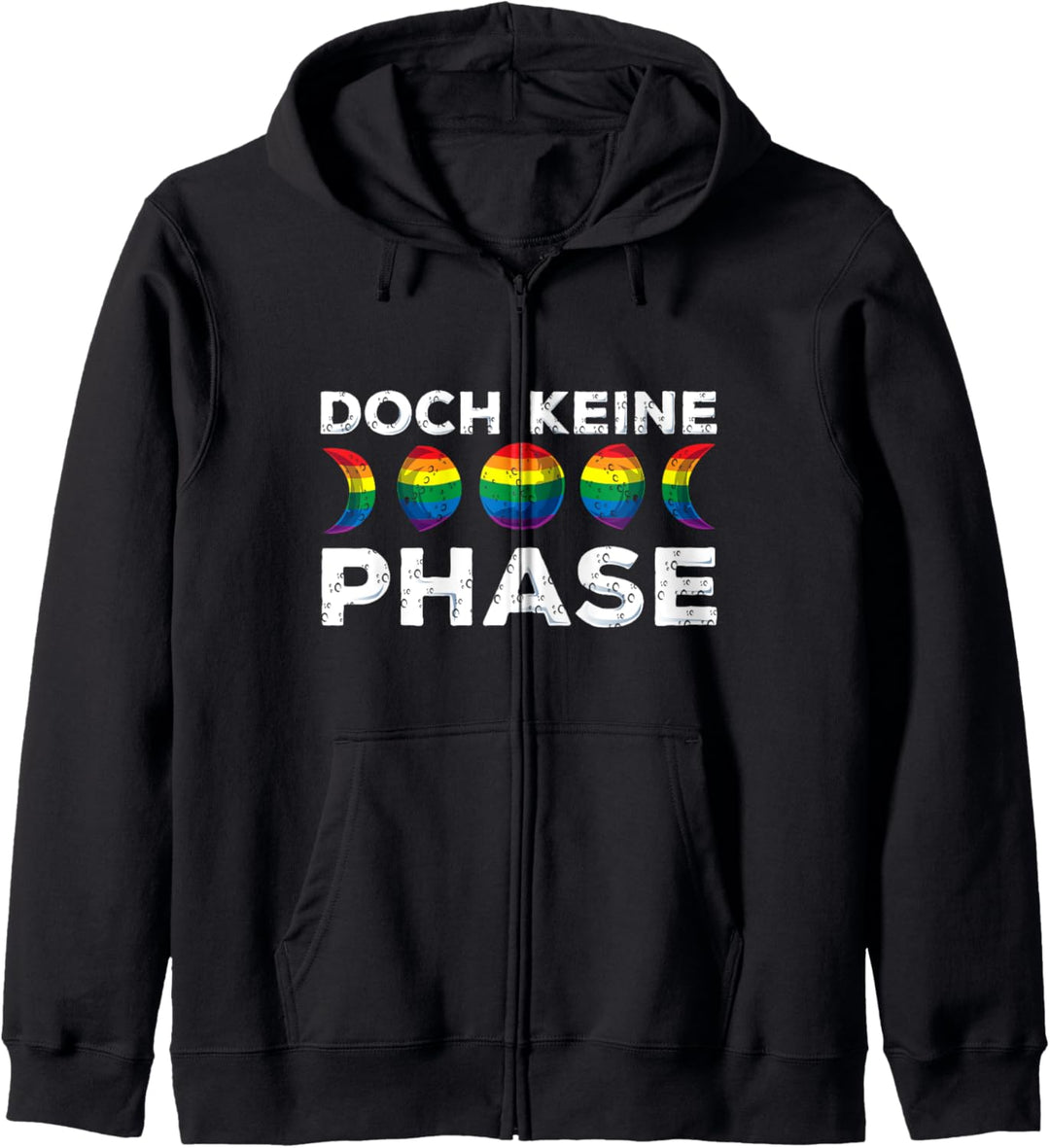 LGBTQ Outfit Regenbogenparade Mondphasen Doch Keine Phase Kapuzenjacke