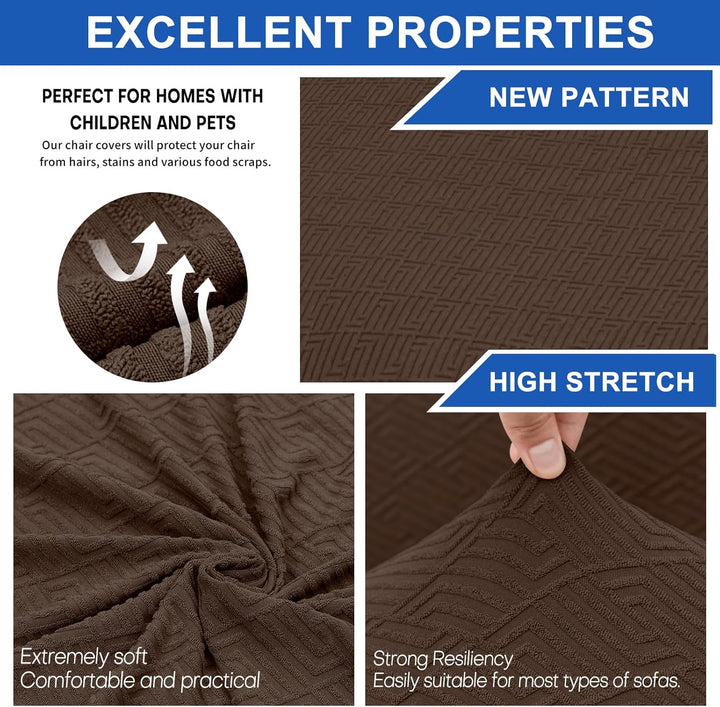 Ystyle Stuhlhussen 6er Set, Stretch Stuhlbezug, Universale Elastische Stuhlbezüge, Hussen Für Stühle