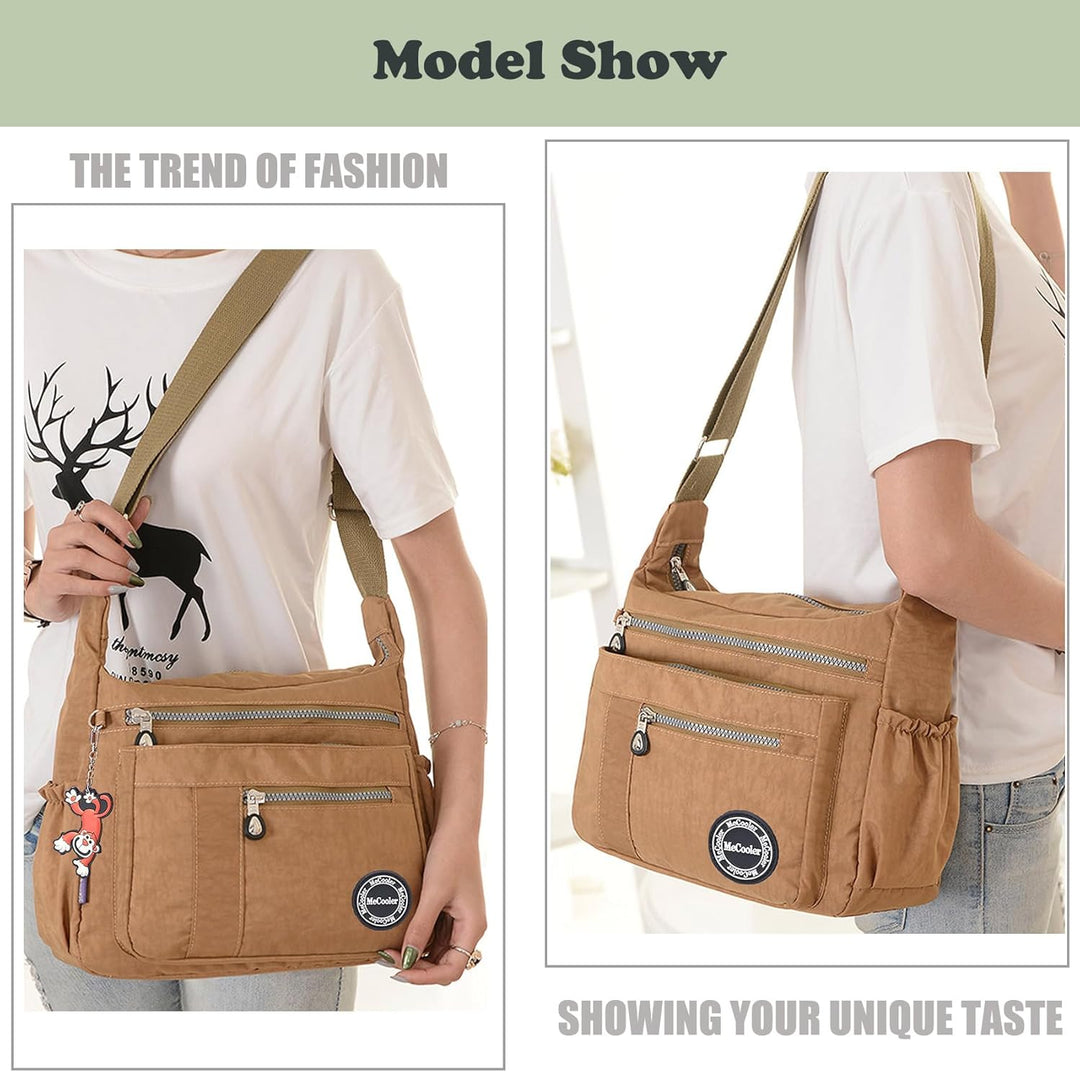 Foino Umhängetasche Damen Henkeltaschen Grosse Kapazität Schultertaschen Lässiges Reisetasche Tasche