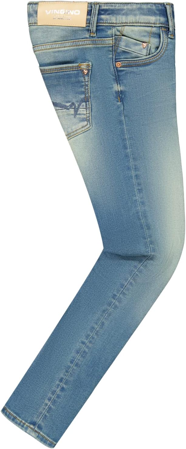 Vingino Mädchen Amiche Jeans 7 Jahre Tinted Mid Blue, 7 Jahre Tinted Mid Blue
