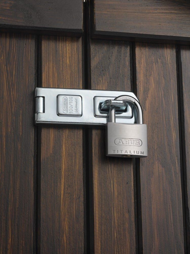 ABUS Vorhängeschloss Titalium 64TI/40 - Kellerschloss mit Schlosskörper aus Spezial-Aluminium - gehä