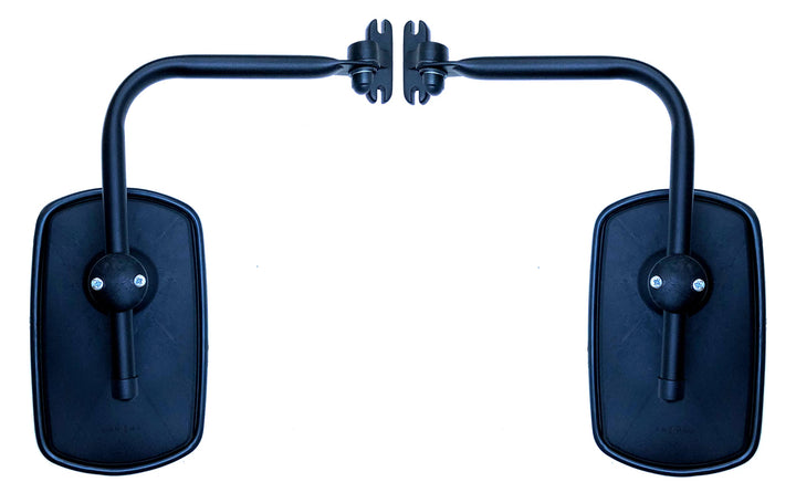 MelTruck® 2x Aussenspiegel 260x155 mm Ø14-20 mm E20 und Spiegelhalter für LKW Bagger Traktor