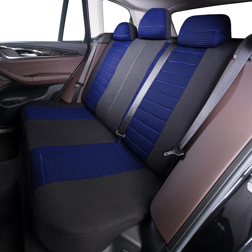 TOYOUN Universal Autositzbezüge Komplettes Set - Jacquardtuch für die meisten Limousinen, Vans, SUVs