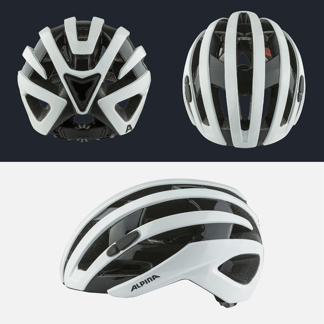 Alpina Ravel Helm weiss white gloss 51-56 cm, white gloss 51-56 cm
