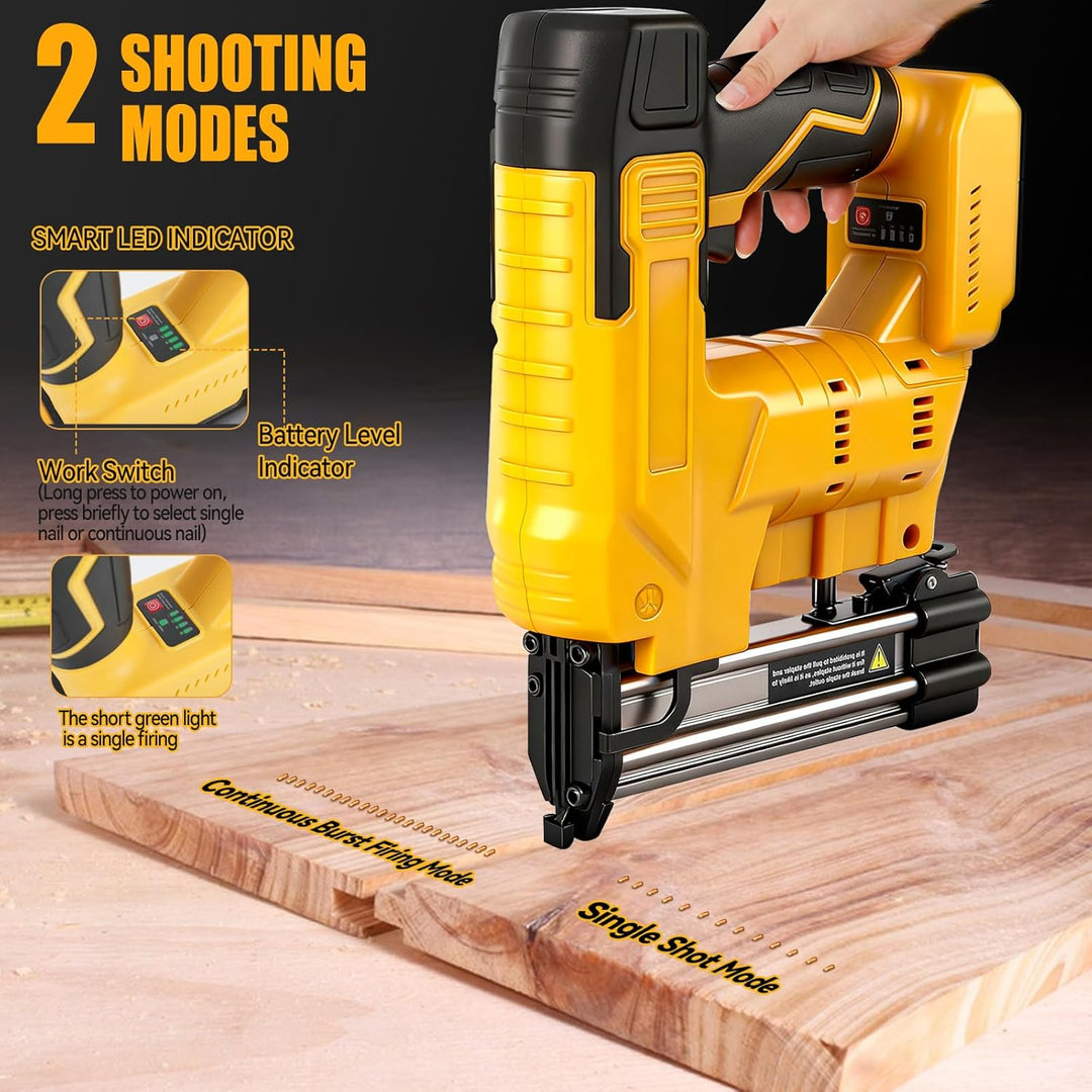 Verbesserter 18GA Akku-Nagler, kompatibel mit Dewalt 20V-Akku, bürstenloser Nagler, elektrischer Tac