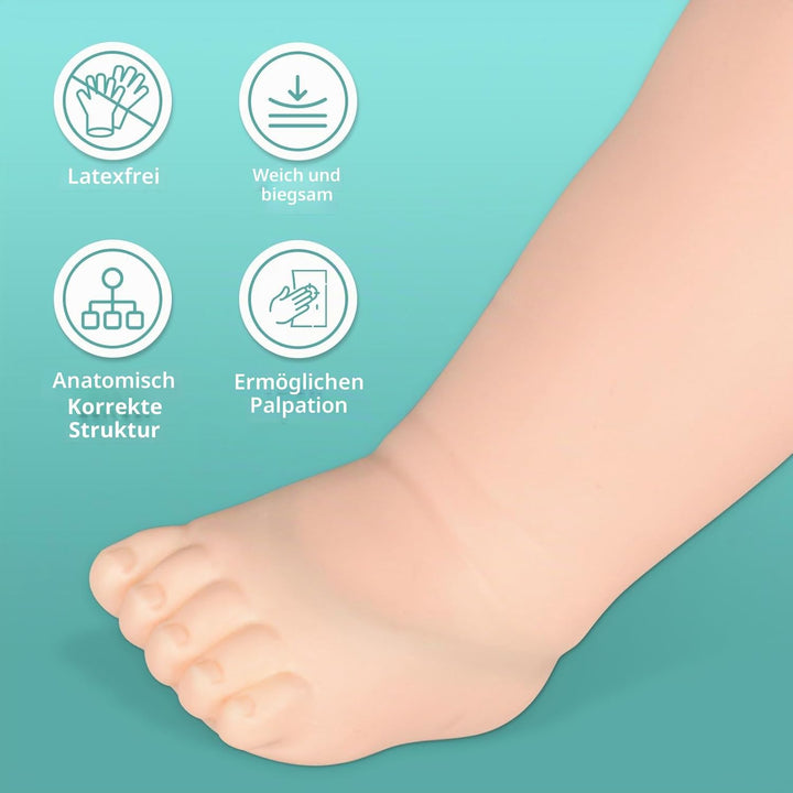 MedEduQuest Pädiatrie-IV- und Phlebotomie-Übungsbein-Set Pediatrisches IV-Bein, Pediatrisches IV-Bei