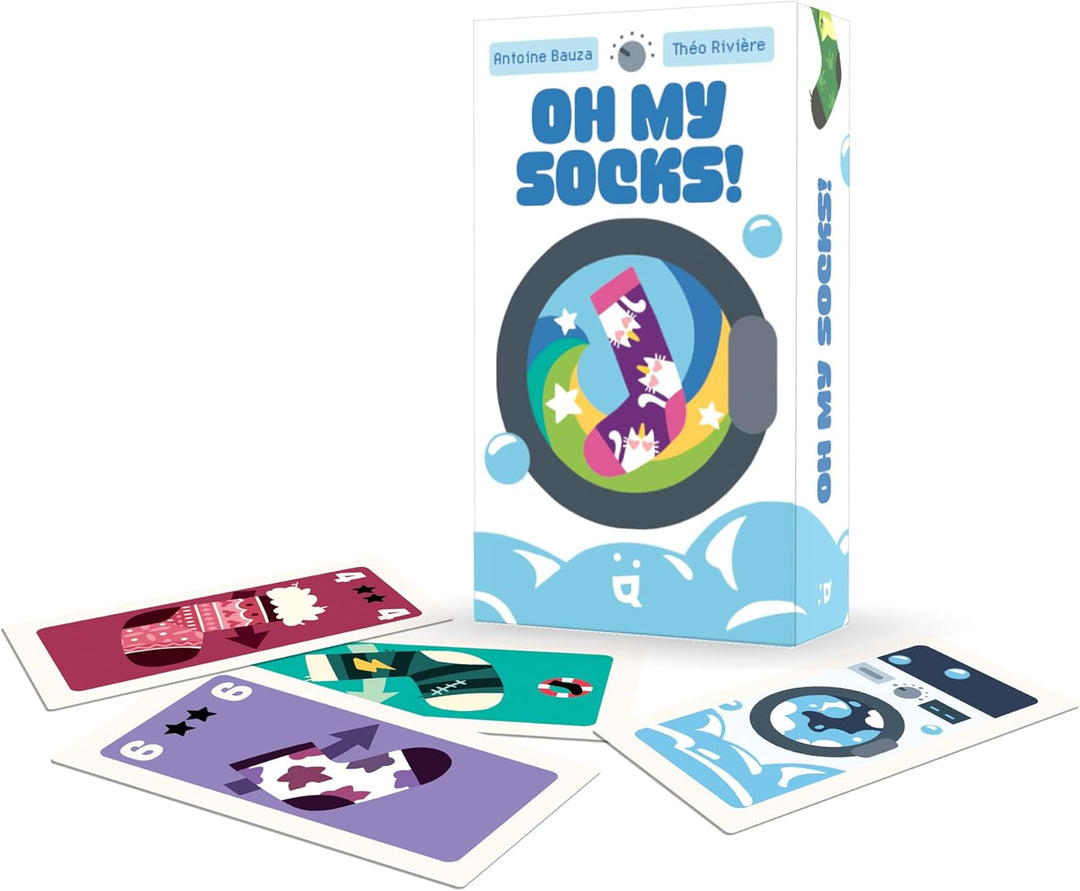 Helvetiq Oh My Socks, Gesellschaftsspiel, Lustiges Socken-Kartenspiel, Für die coolste Socken-Sammlu