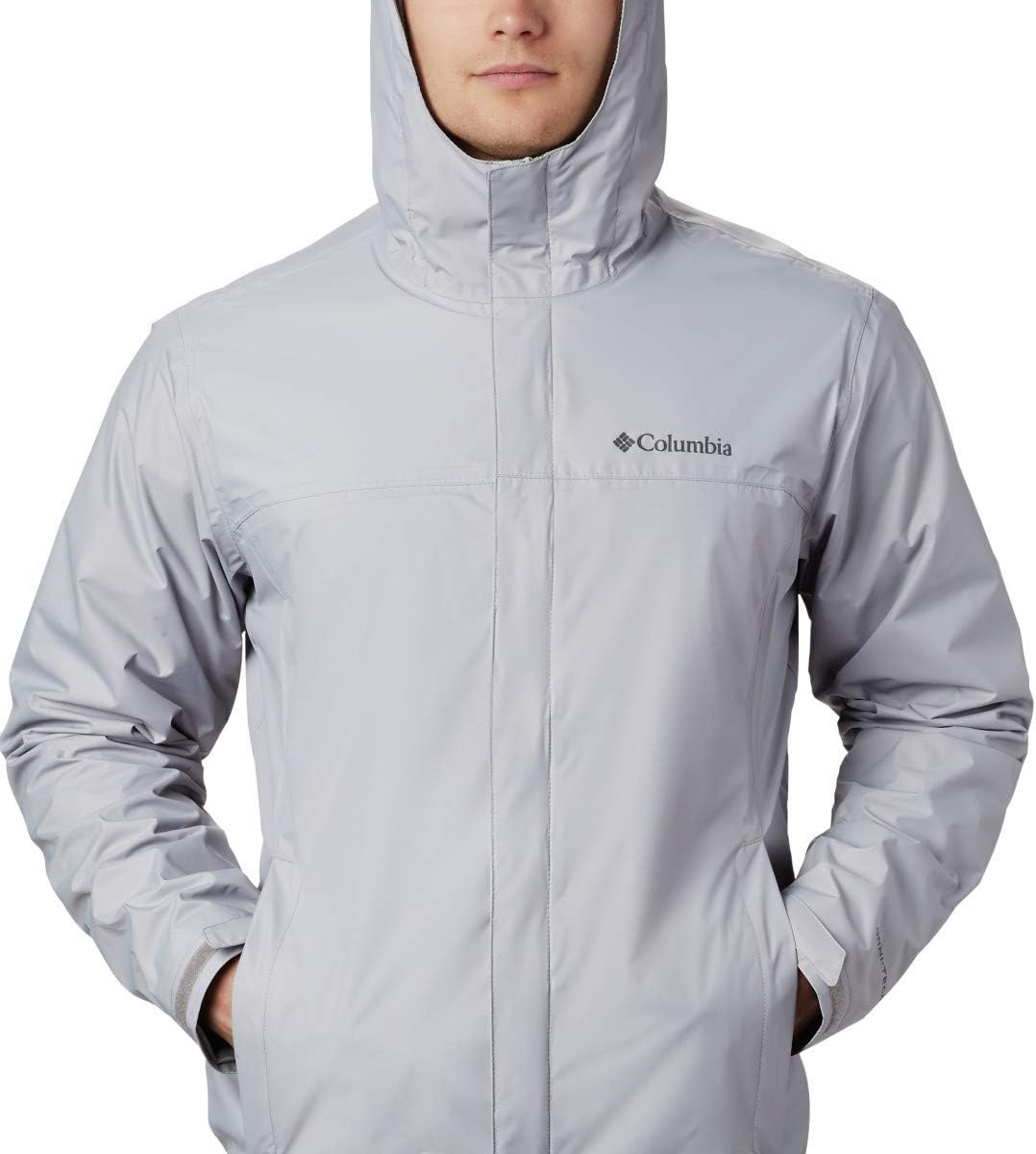 Columbia Herren Watertight Ii Front-Zip Hooded Rain Jacket Regenjacke S Columbia Grau, S Columbia Gr