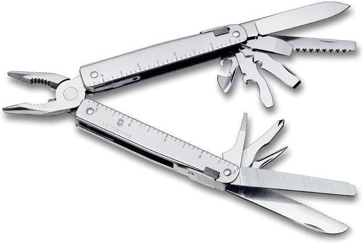 Victorinox, Multifunktionstool, Swiss Tool X Plus Ratchet, Taschen Werkzeug, 40 Funktionen, Kombi-Sp