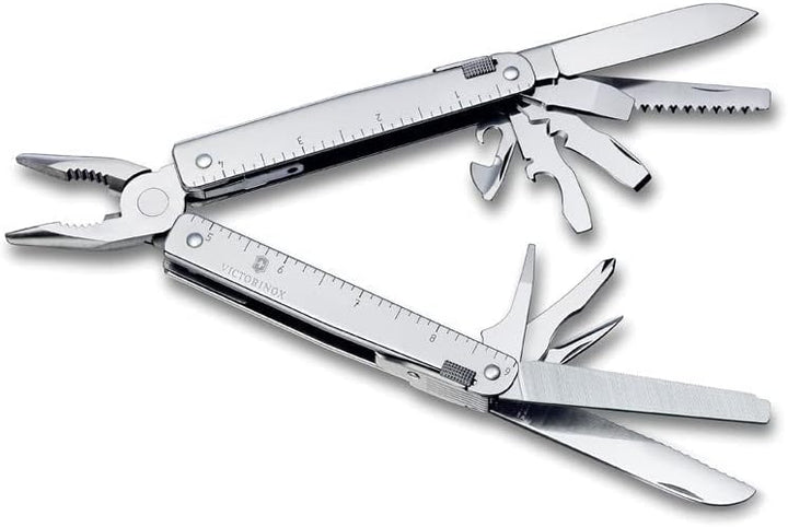Victorinox, Multifunktionstool, Swiss Tool X Plus Ratchet, Taschen Werkzeug, 40 Funktionen, Kombi-Sp