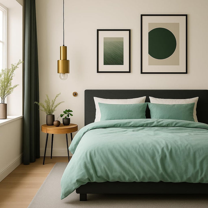 VEL VET HOME VelvetHome Deluxe Bettwäsche 155x220 Baumwolle Bettbezug 155x220 cm mit Kissenbezug 80x