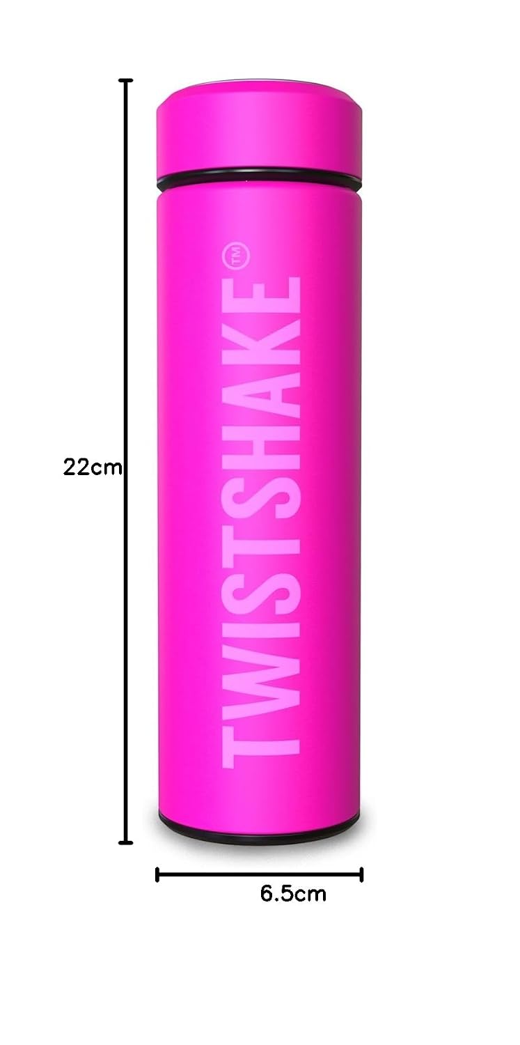 twistshake weiss 420 ml Fläschchen Rose, Rose